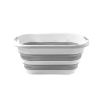 Kit 03 Cesto Silicone Retrátil Balde 26 litros Alça Embutida