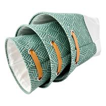 Kit 03 Cestos Organizadores Alça Redondo Geométrico Multiuso