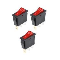 Kit 03 Chave Gangorra Liga/Desliga KCD3-102N 5A/20A Vermelha Kit 03 Chave Gangorra Liga/Desliga KCD3-102N 5A/20A Vermelha