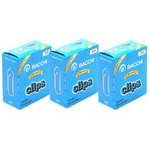 Kit 03 Clips Galvanizado Aço 3/0 Bacchi Caixa com 50 Unidades