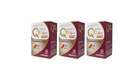 Kit 03 Coenzima Q10 Gold Ubiquinona 200mg 30Cps - Maxinutri