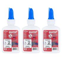 Kit 03 Cola Branca Escolar 40gramas Futuro - Colas Branca Liquida 40g - PANAMI Kit 03 Cola Branca Escolar 40gramas Futuro - Colas Branca Liquida 40g - PANAMI
