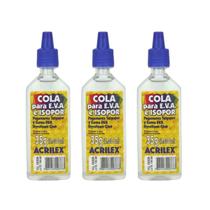 Kit 03 Cola para EVA e Isopor Acrilex 35g Kit 03 Cola para EVA e Isopor Acrilex 35g