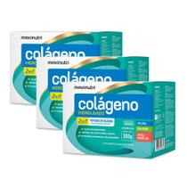 Kit 03 Colágeno Hidrolisado 30 Saches Sortidos Maxinutri