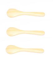 Kit 03 Colher de Madeira Aplicador de Creme e Oleo