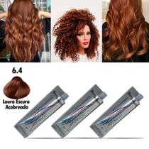 Kit 03 Coloração Louro Escuro Aco N 6.4 Mairibel/Hidraty 60g Kit 03 Coloração Louro Escuro Aco N 6.4 Mairibel/Hidraty 60g