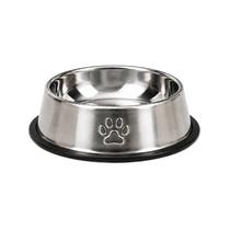 Kit 03 Comedouro Bebedouro Inox Redondo 18cm Cães e Gatos Kit 03 Comedouro Bebedouro Inox Redondo 18cm Cães e Gatos