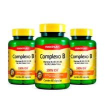 Kit 03 Complexo B 100% IDR com 60 Capsulas Loja Maxinutri
