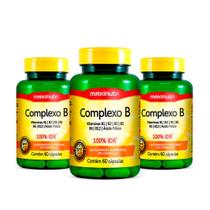 Kit 03 Complexo B 100% IDR com 60 Capsulas Maxinutri Kit 03 Complexo B 100% IDR com 60 Capsulas Maxinutri