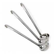 Kit 03 Concha Inox Bares Feijao Molhos Caldos Sopas Cozinha