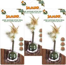 Kit 03 Cone Catnip Matatabi Stick Pena Para Gatos Jambo Pet