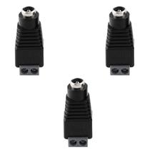 Kit 03 Conector Plug Adaptador P4 Femea Conex1000 Intelbras Unidades Cftv Cameras Vigilancia