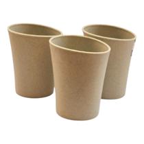 Kit 03 Copos Plastico Duro Resistente Bebidas 300ml Verde