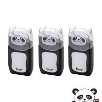 Kit 03 Corretivos em Fita Soul Pandinha 5mmx6m Zoo BRW Ursinho Panda Fofo Divertido