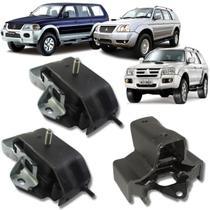 Kit 03 coxim calço do motor câmbio pajero sport 2.8 1996 a 2011 automático