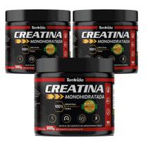 KIT 03 Creatina Monohidratada PURA 300g Natural Tem Vida