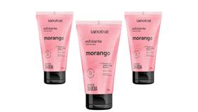 Kit 03 Creme Esfoliante Dia a Dia Morango 150g - Labotrat