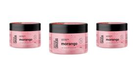 Kit 03 Creme Esfoliante Morango Dia a Dia 300g - Labotrat