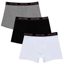 Kit 03 Cuecas Masculinas Boxer Cotton Basic Huxter