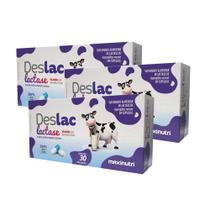 Kit 03 Deslac Lactase 10.000 FCC 30 cápsulas Maxinutri Kit 03 Deslac Lactase 10.000 FCC 30 cápsulas Maxinutri