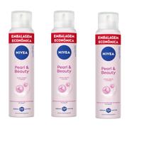 Kit 03 Desodorante Nivea Pearl & Beauty 200ml 72h - Nivea