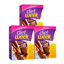 Kit 03 Diet Week Shake Mousse de Chocolate 360g Maxinutri