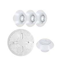 Kit 03 dispositivo de retorno + 01 aspiração + 01 tampa ralo 20x20 alvenaria