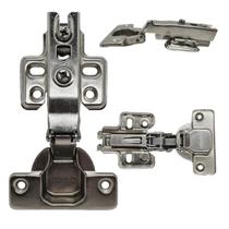 Kit 03 Dobradiça Slow 35 mm Calço Móvel Reta Armários Portas