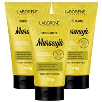 Kit 03 Esfoliante Corporal e Facial Maracujá Laborene 170g