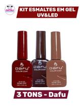 Kit 03 Esmaltes Gel Tons Quentes Dafu 10ml Kit 03 Esmaltes Gel Tons Quentes Dafu 10ml