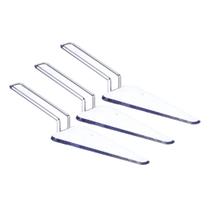 Kit 03 Espatula Pá para Bolos Tortas PS Cristal Confeitaria