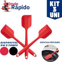 Kit 03 Espatula Pao Duro de Silicone Casa Cozinha Buffet Restaurante confeitaria Kit 03 Espatula Pao Duro de Silicone Casa Cozinha Buffet Restaurante confeitaria