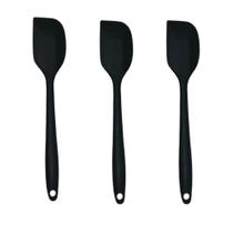 Kit 03 Espatula Pao Duro de Silicone Casa Cozinha Buffet Restaurante COR:PRETOKIT:KIT 3 UND Kit 03 Espatula Pao Duro de Silicone Casa Cozinha Buffet Restaurante COR:PRETOKIT:KIT 3 UND