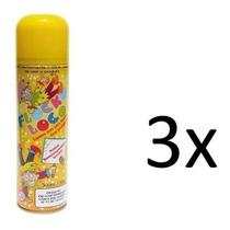 Kit 03 Espuma fofa De Carnaval Da Alegria Para Festas 300 Ml