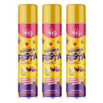 Kit 03 Espumas de Carnaval e Festa My Party 400ml
