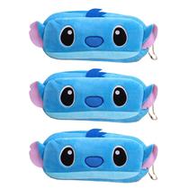 Kit 03 Estojo Escolar Fofo Stitch Pelúcia Porta Lápis Canetas Kit 03 Estojo Escolar Fofo Stitch Pelúcia Porta Lápis Canetas