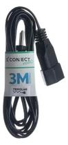 Kit 03 Extensão Connect Hard 2P 3M Preta Fiolux