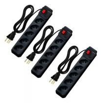 Kit 03 Extensão Eletrica 5 Tomada Regua Filtro Tomada Kit 03 Extensão Eletrica 5 Tomada Regua Filtro Tomada