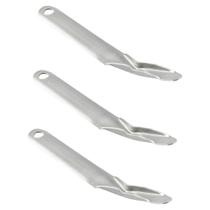 Kit 03 Extrator De Grampos Espatula de Metal - Maxcril Papelaria Material Escolar Escritório Removedor