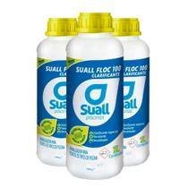 Kit 03 floc100 clarificante floculante 1l cada