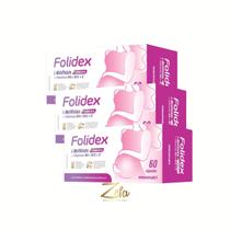 Kit 03 Folidex L Metilfolato De Cálcio 60 Cáps - Maxinutri Kit 03 Folidex L Metilfolato De Cálcio 60 Cáps - Maxinutri