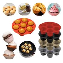 Kit 03 Forma de Cupcake Muffins Pudim Bolinho Air Fryer 21cm