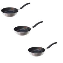 Kit 03 Frigideiras Hotel Industrial Antiaderente 24 cm