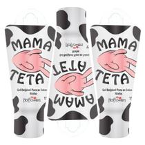 Kit 03 Gel Beijável Mama Teta Sabor Leite Ninho Hotflowers 15g