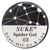 Kit 03 Gel Spider Suke Led Uv Teia de Aranha Estilo Elástico
