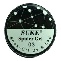 Kit 03 Gel Spider Suke Led Uv Teia de Aranha Estilo Elástico