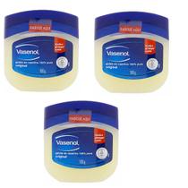 Kit 03 Geleia De Vaselina 100% Pura 100g - Vasenol