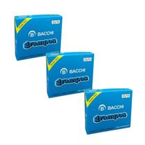 KIT 03 Grampo Para Grampeador 23/10 Galvanizado Caixa 1000 Unidades Bacchi
