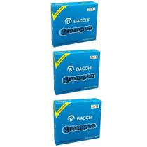 Kit 03 Grampo Para Grampeador 23/13 Galvanizado Caixa 1000 Unidades Bacchi Kit 03 Grampo Para Grampeador 23/13 Galvanizado Caixa 1000 Unidades Bacchi