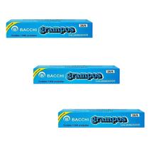 Kit 03 Grampo Para Grampeador 26/6 Galvanizado Caixa 1000 Unidades Bacchi Kit 03 Grampo Para Grampeador 26/6 Galvanizado Caixa 1000 Unidades Bacchi